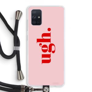 Ugh: Samsung Galaxy A71 Transparant Hoesje met koord