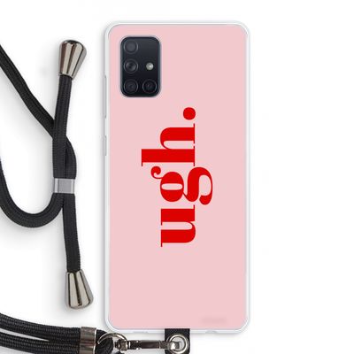 Ugh: Samsung Galaxy A71 Transparant Hoesje met koord