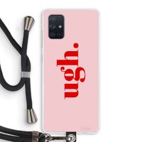 Ugh: Samsung Galaxy A71 Transparant Hoesje met koord