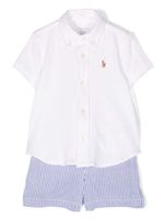 Ralph Lauren Kids ensemble short-polo à logo Polo Pony brodé - Blanc