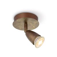 Wandspot Curl - incl. dimbare LED lamp - Brons