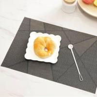 6PCS creatieve milieuvriendelijke eenvoudige tabel matten koffie kopje pad grootte: 30x45cm (zwart)