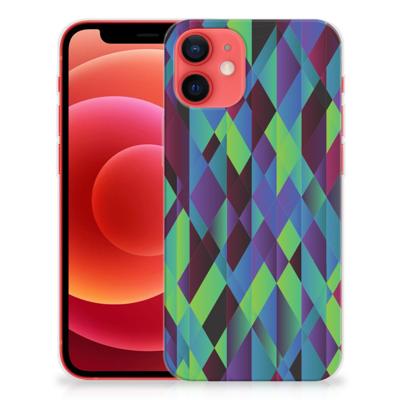 iPhone 12 Mini | TPU Hoesje | Abstract Green Blue