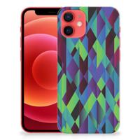 iPhone 12 Mini | TPU Hoesje | Abstract Green Blue