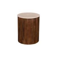 Giga Meubel - Salontafel Marmer Donkerbruin - Set Van 2 - 70cm - Davi - thumbnail