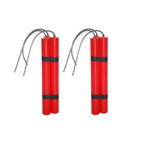 2x stuks dynamiet staven speelgoed/feestartikelen 23 cm