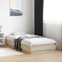 Bedframe zonder matras hout sonoma eikenkleurig 90x190 cm