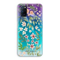 Botanical sweet flower heaven: Oppo A72 Transparant Hoesje