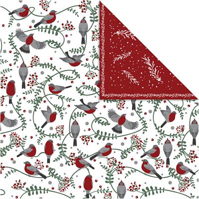 Vivi Gade Design papier, vogels en takken, vel 30,5x30,5 cm, 180 gr, 5 vel/ 1 doos