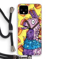 Loot Burger: Pixel 4 Transparant Hoesje met koord