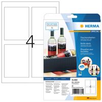 Etiket HERMA flessen 8882 90x120mm A4 glossy wit 40stuks - thumbnail