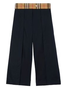 Burberry Kids pantalon ample à motif House Check - Noir