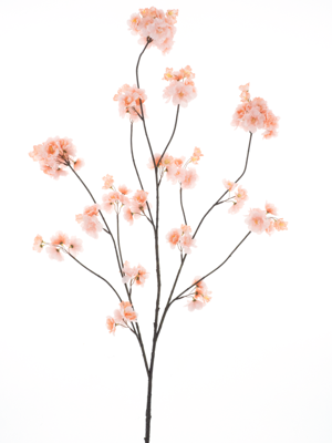 Prunus Malaga spray lt peach 126 cm kunstbloem - Nova nature