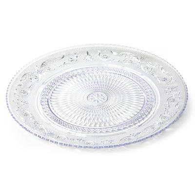 Onbreekbare Dinerborden - kunststof - kristal stijl - transparant - D25 cm
