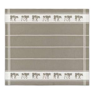 DDDDD theedoek Zwart Bont - 60x65 cm - Taupe - 6 Stuks