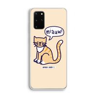 Miauw: Samsung Galaxy S20 Plus Transparant Hoesje