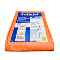 Foliefol Dekkleed 3 x 4 M Oranje