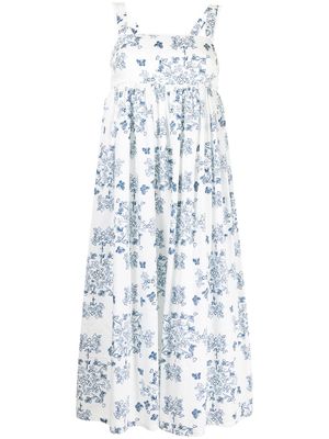 Macgraw robe Florence à imprimé graphique - Blanc