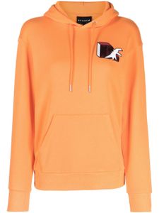 SPORT b. by agnès b. hoodie en coton à broderie Cubic Dino - Orange