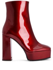 Giuseppe Zanotti bottines Morgana à plateforme - Rouge