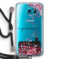 Hartjes en kusjes: Samsung Galaxy S6 Transparant Hoesje met koord