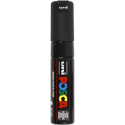Uni-Posca Posca marker, afm pc-8k, lijndikte 8 mm, breed, zwart, 1 stuk