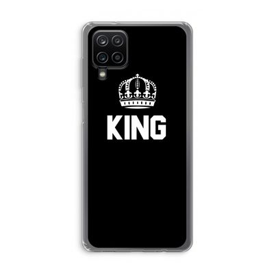 King zwart: Samsung Galaxy A12 Transparant Hoesje