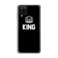 King zwart: Samsung Galaxy A12 Transparant Hoesje
