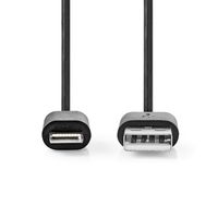 Lightning Kabel | USB 2.0 | Apple Lightning 8-Pins | USB-A Male | 480 Mbps | Vernikkeld | 2.00 m | R - thumbnail