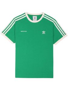 Sporty & Rich t-shirt Ringer à logo brodé - Vert