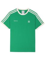 Sporty & Rich t-shirt Ringer à logo brodé - Vert