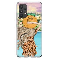 Samsung Galaxy A32 4G siliconen hoesje - Sunset girl Samsung Galaxy A32 4G siliconen hoesje - Sunset girl