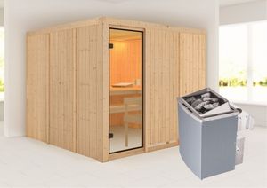 Karibu | Arvika Sauna | Kachel 9 kW Geïntegreerde Bediening