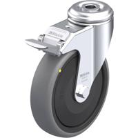 Blickle LKRA-TPA 126KF-FI-ELS Zwenkwiel met rem Wieldiameter: 125 mm Draagvermogen (max.): 80 kg 1 stuk(s)