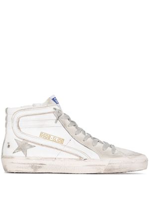 Golden Goose baskets montantes Slide - Blanc