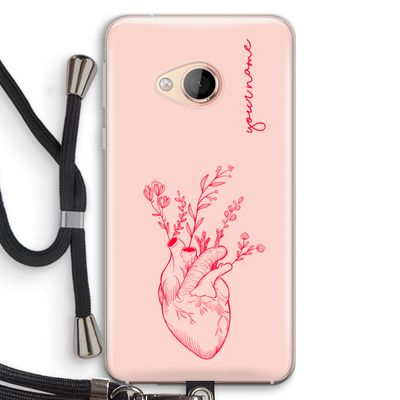 Blooming Heart: HTC U Play Transparant Hoesje met koord