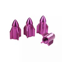 TT-products ventieldoppen Purple Rockets aluminium 4 stuks paars