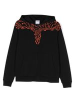 Marcelo Burlon County Of Milan Kids hoodie en coton biologique à imprimé Walrus - Noir