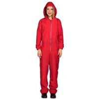 Verkleed overall Papel rood voor dames - thumbnail