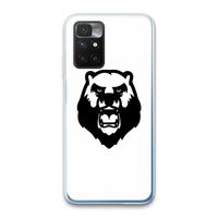 Angry Bear (white): Xiaomi Redmi 10 Transparant Hoesje
