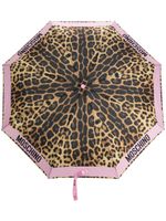 Moschino parapluie à imprimé léopard - Rose - thumbnail