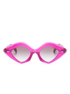 Cutler & Gross lunettes de soleil géométriques - Rose