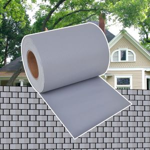 VidaXL Tuinscherm 70x0,19 m pvc lichtgrijs
