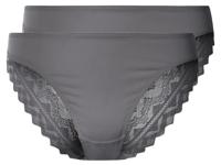 esmara 2 dames slips (Grijs, L (44/46))