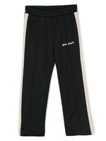 Palm Angels Kids pantalon de jogging à logo imprimé - Noir