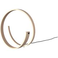 LED Tafellamp - Cinque Cinardi - 1 Lichtpunt van 21 Watt - Dimbaar - Aanpasbare Lichtkleur - Snoerschakelaar - Taupe - Metaal