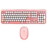 Draadloos toetsenbord + muiscombinatie - MOBILITY LAB - Pure Color - Roze - Ergonomisch ontwerp - Discreet typen