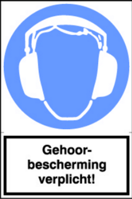 Gehoorbescherming verplicht!