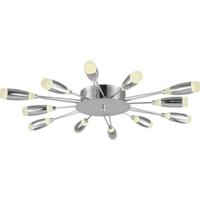 LED Plafondlamp Fave 62W - Natuurlijk Wit 4000K - Chroom Aluminium