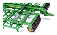 Siku Amazone Centaur speelgoed grondbewerkingsmachine voor tractoren 1:32 metaal/kunststof groen draaibare pakkerrollen inklapbaar frame trouw aan de originele lak - thumbnail
